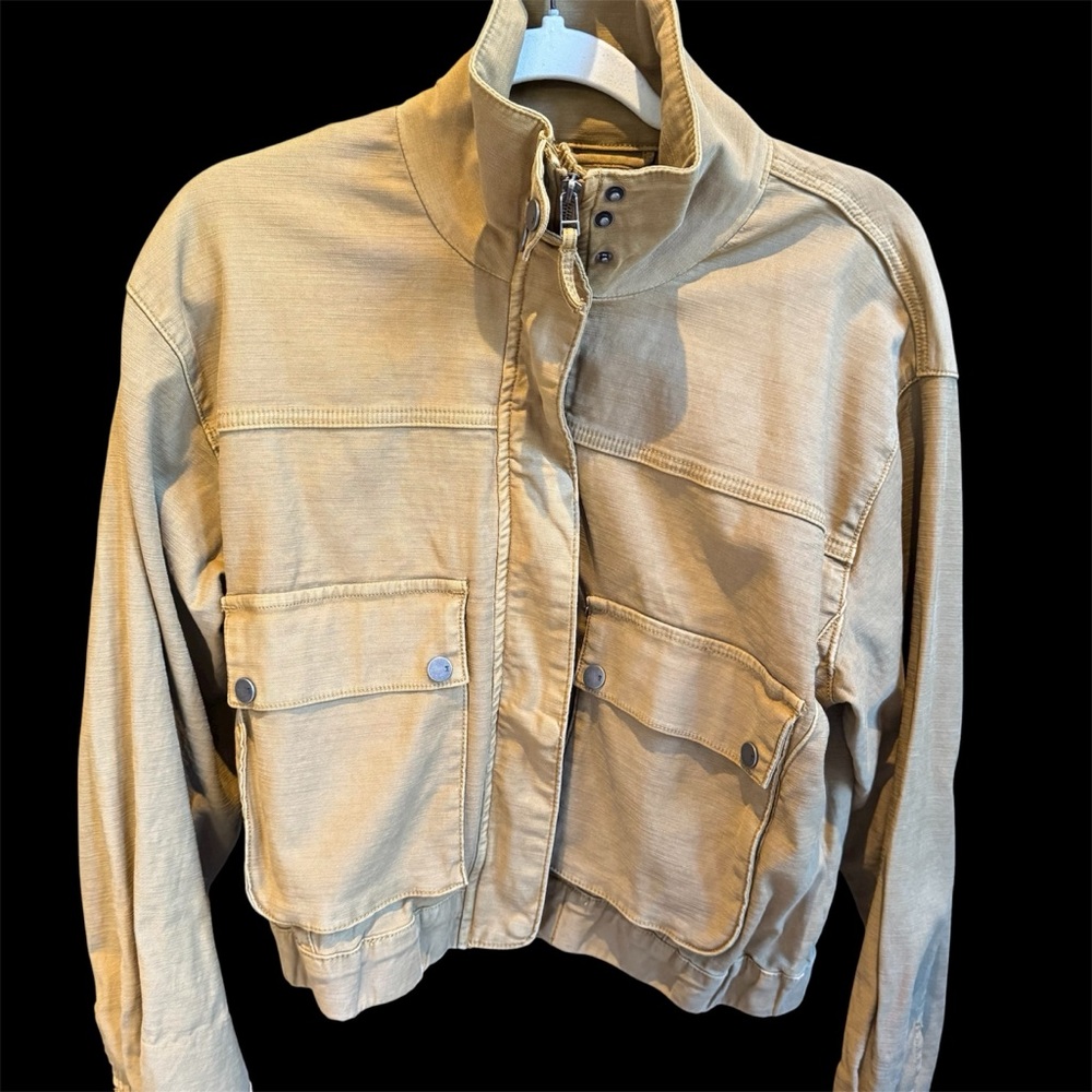 Pilcro Beige Shirt Jacket